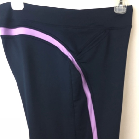 Nike FitDry Running Yoga Pants 3 Pockets Navy - Picture 6 of 7